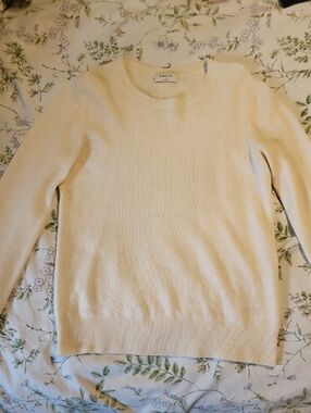Babaton Cream Cashmere Crewneck Sweater